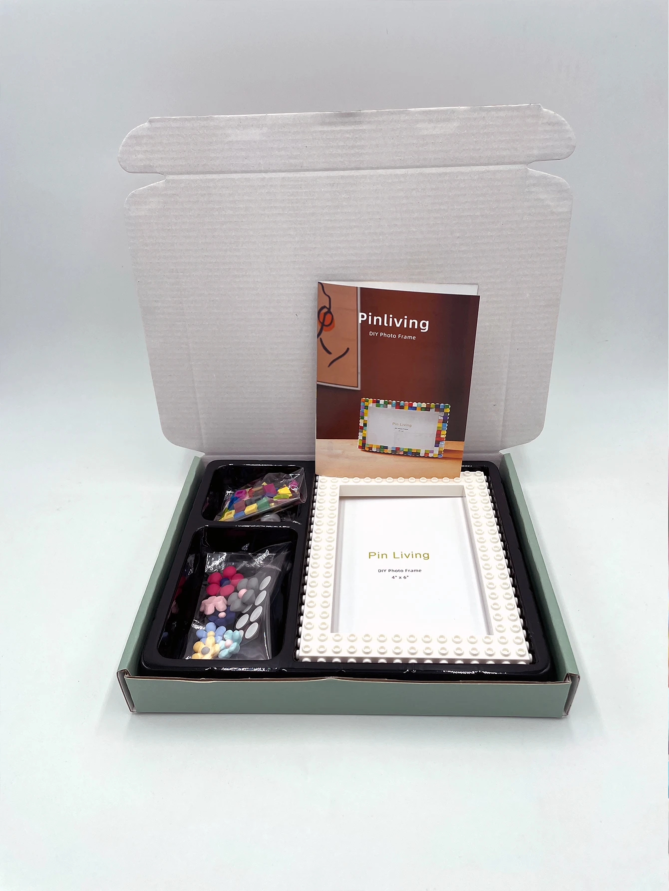 1PC Diy  Photo Frame,Mosaic Picture Frame  Resin Flower Stage Setting Table