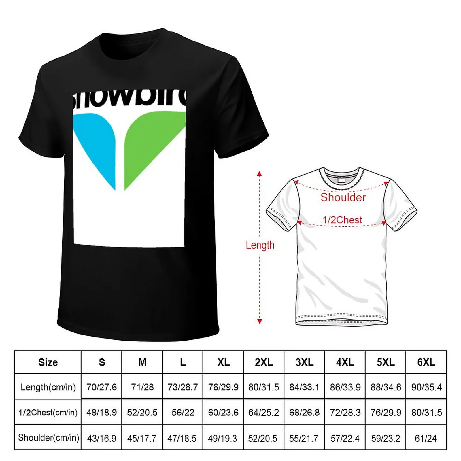 Snowbird Logo Merchandise T-Shirt Plus Size All Match Tee Shirt