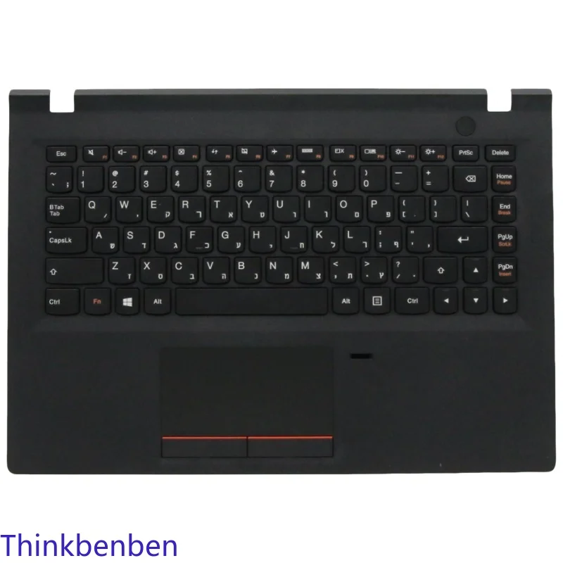 hb-ヘブライ語-il-イスラエル-黒キーボード大文字パームレストシェルカバー-lenovo-e31-70-80-5cb0j36085
