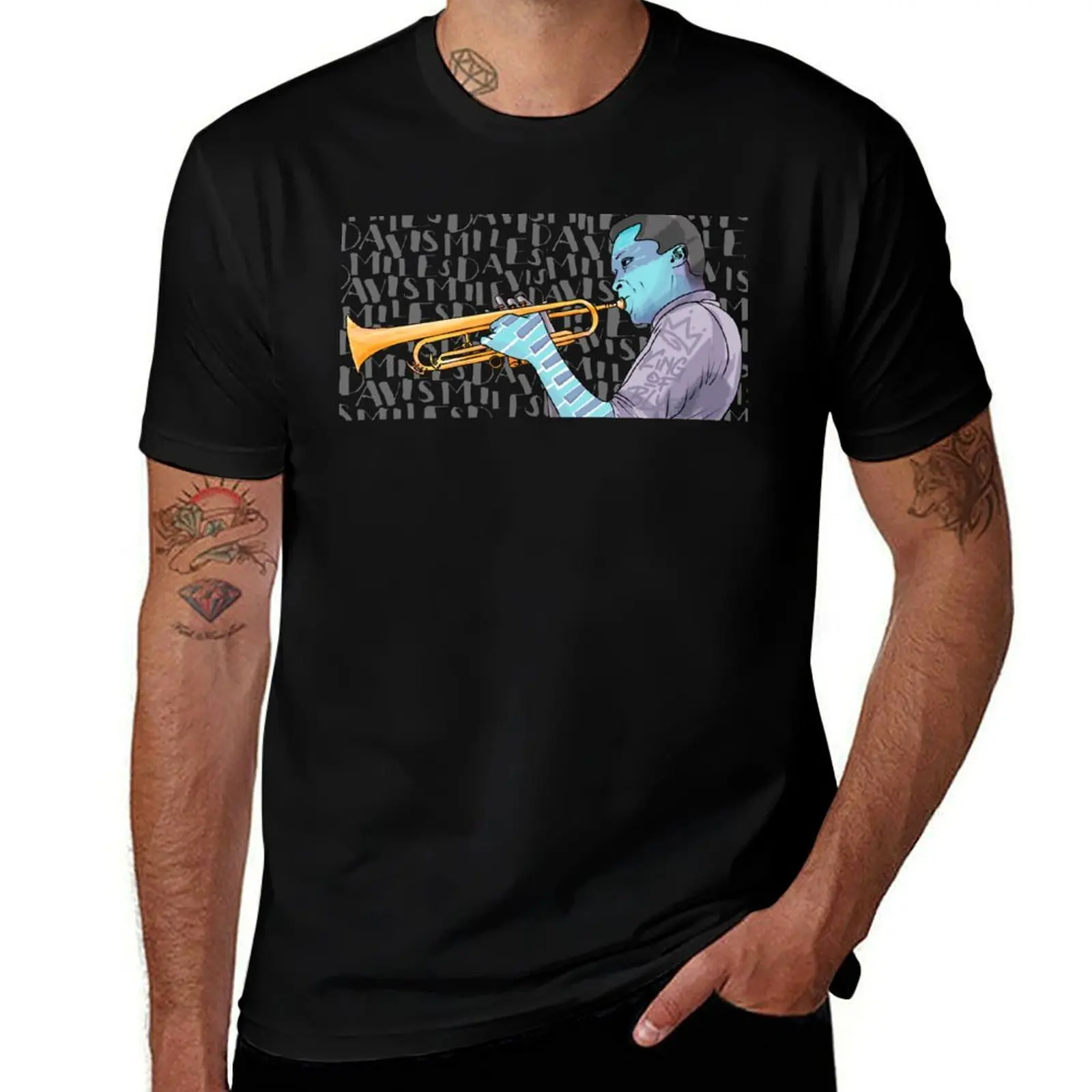

Jazz legend King of Blue T-Shirt Industrial Work Tee Shirt