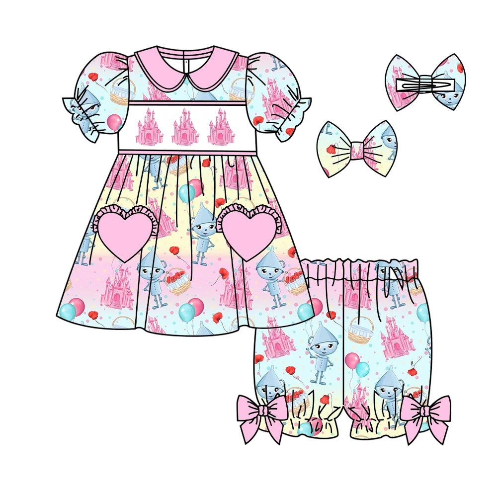 New Girls Cherry Donut Clothes Wholesale Toddler Not Smocked Girls Strawberry Pajamas Sets