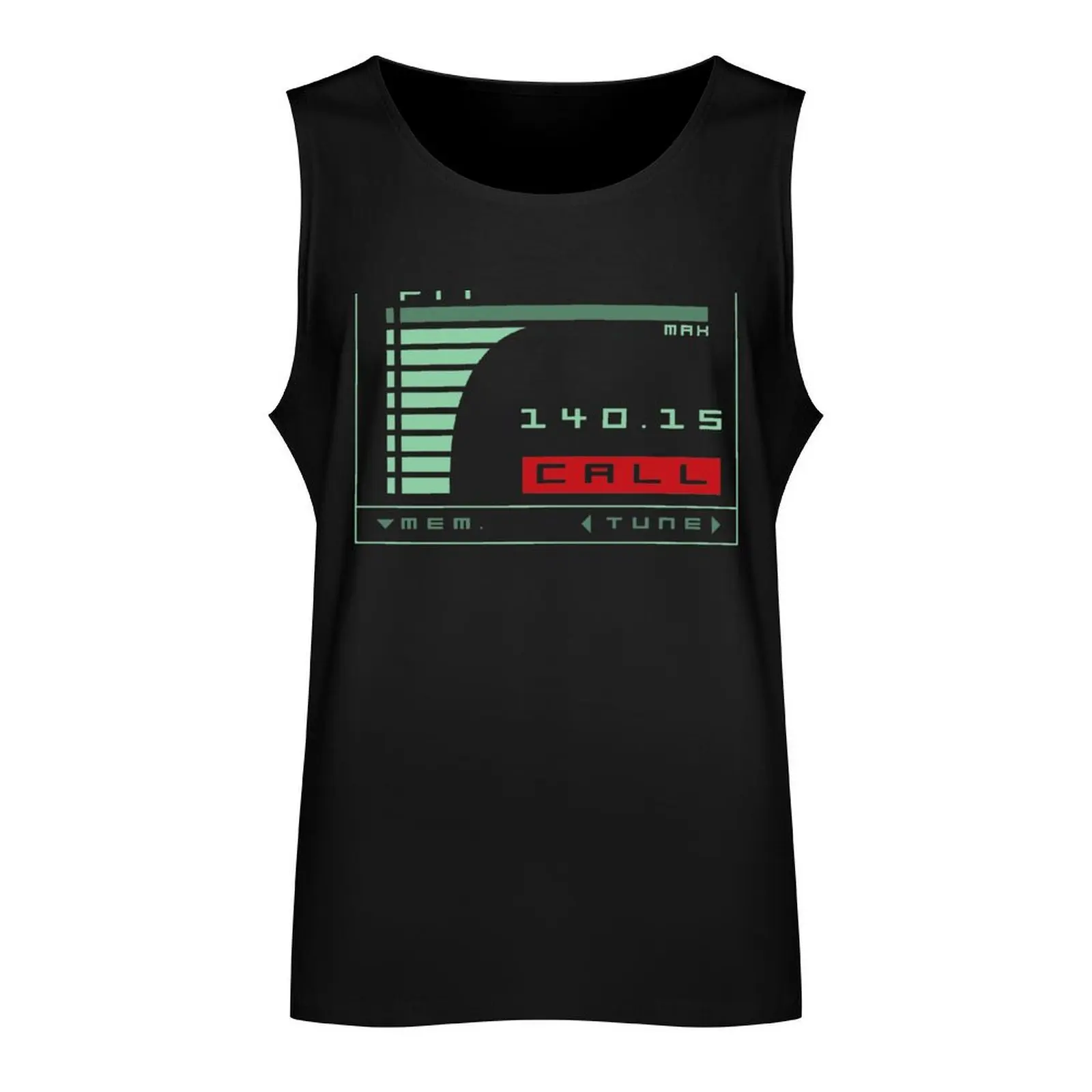 Metal Gear Solid Codec Screen - Inspired by Kojima's MGS Tank Top anime top T-shirt Men's gym Man sleeveless shirt