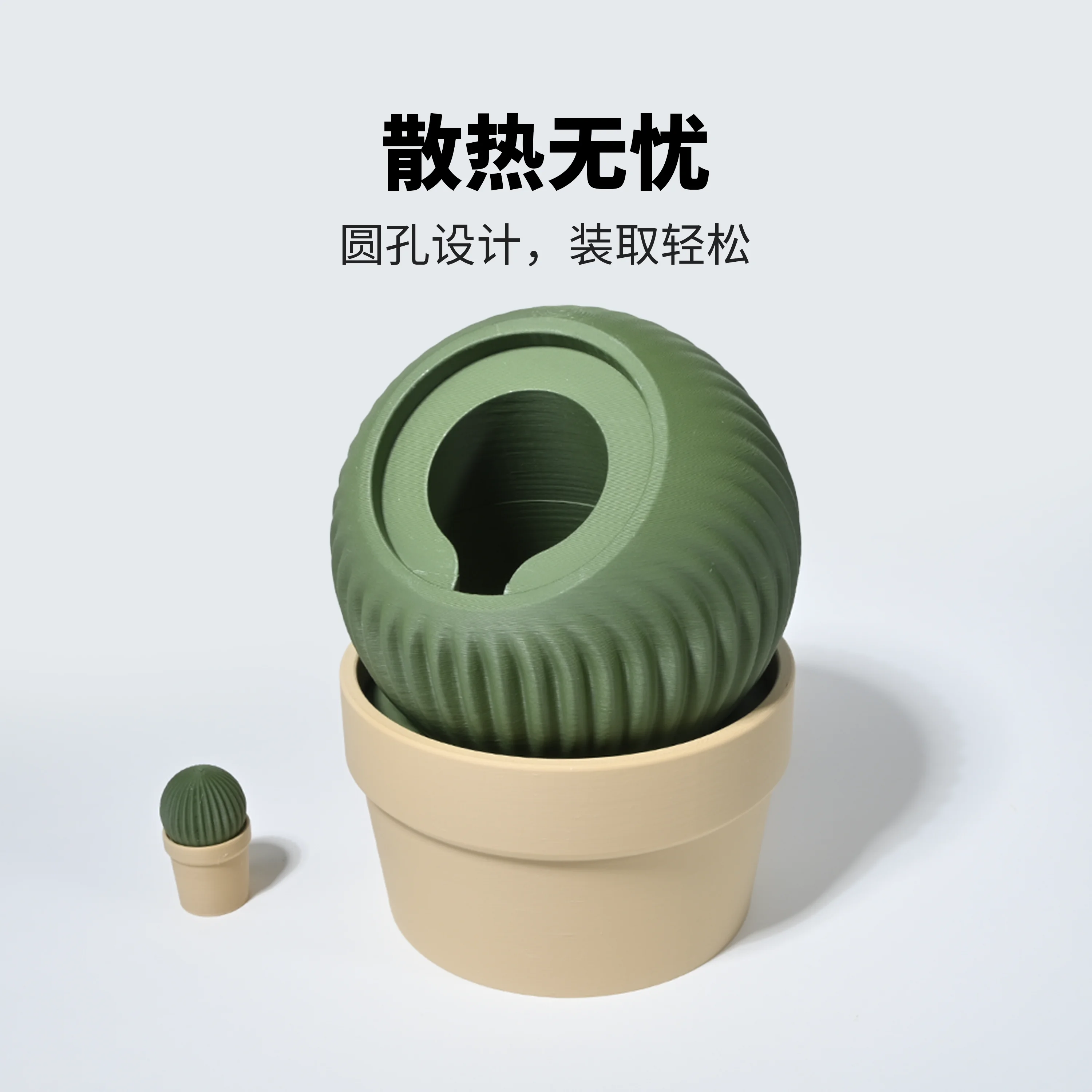 Bracket Pengisi Daya Nirkabel Bentuk Kaktus Original untuk Magsafe 25W Generasi ke-2 dengan Kabel Kepang dan Basis Magnetik