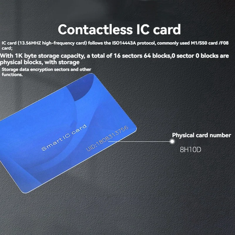 B37B-RS232 RFID Reader Module IC Card Reader 13.56Mhz Contactless Smart Card Reader 14443A Protocol Support Window System