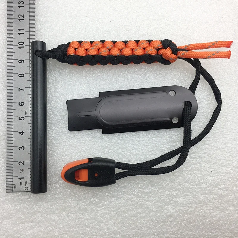 10*100mm outdoor emergency survival tools outside survival corn knot 7-core umbrella rope whistle