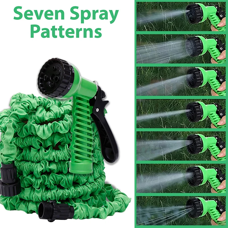 Retractable Magic High-pressure Car Wash and Flower Watering Hose Garden 30-meter Expandable Hoses Irrigation Connector Cleaning