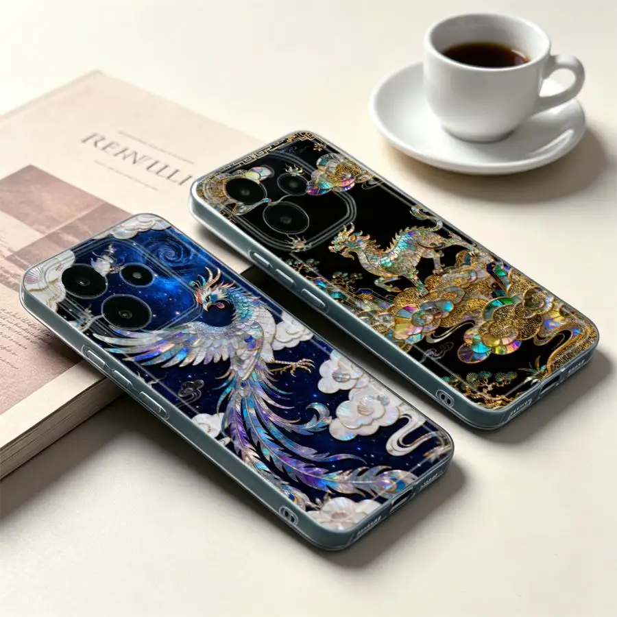 Case for Xiaomi Redmi Note 15 Note 13 14 Pro Plus 10S 9 10 14C 12S 11 12 A4 11S 13C Soft Phone Cover Lucky Phoenix