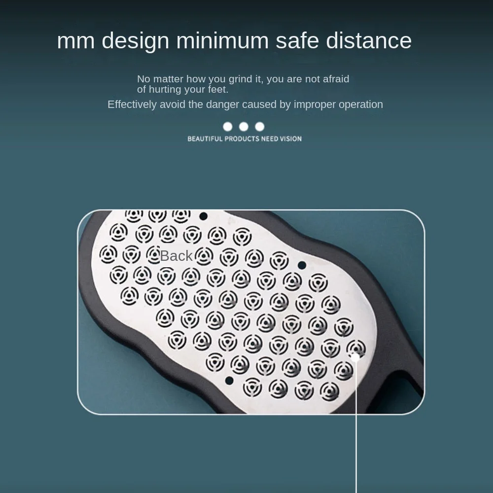 أدوات العناية بالقدم المحمولة المصنوعة من الفولاذ المقاوم للصدأ على الوجهين للعناية بالقدم ومطحنة القدم والعناية بالقدم والجلد الميت