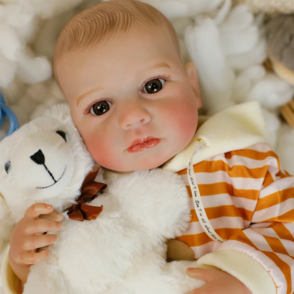19 بوصة كامل لينة سيليكون الفينيل قابل للغسل الجسم تولد من جديد الدمى الوليد الطفل حجم لولو الدمى عالية الجودة تحصيل لعبة الهدايا