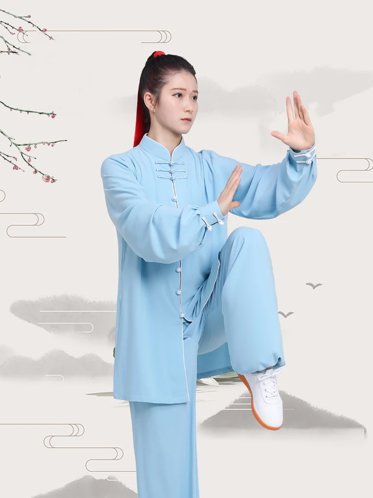 Kun Master Kung Fu Uniform Martial Arts Tai Chi Clothing Multicolor Mid-length Breathable Chinese Traditional Clothes