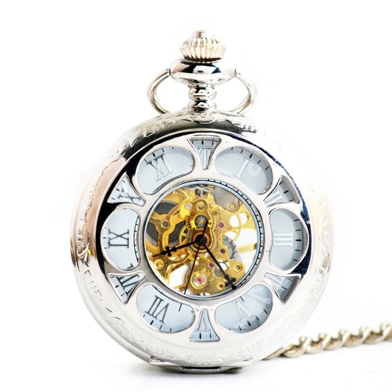 

Classic retro openwork wreath mechanical pocket watch mechanical pocket watch unisex casual pocket watch