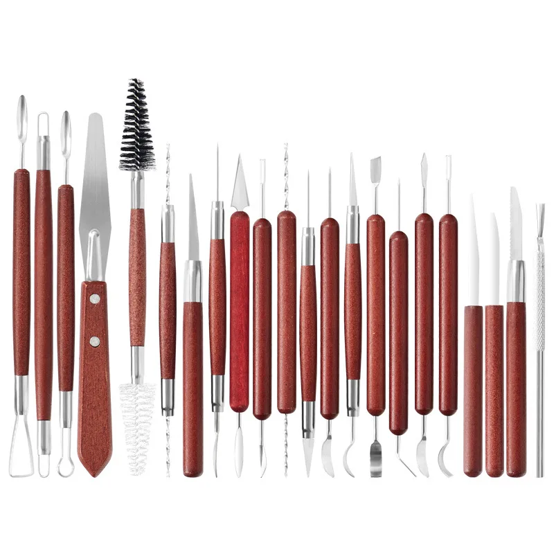 Ceramic Tools 5/6/8/22-piece Set Stone Plastic Clay Wood Shaping Trimming Knife Art Ceramic Sculpture Carving Knife Art Supplies