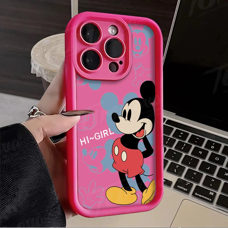 Disney Mickey Minnie Mouse Silicone Case for Samsung Galaxy A15 A05 A05S A55 A35 A25 A24 A13 A23 A12 A22 A32 A52 A52S A72 A11