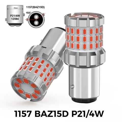 BMTxms 2 шт. 4000 лм 1157 P21/5 Вт BAY15D LED BAW15D PR21/5 Вт стоп-сигналы Canbus BAZ15D P21/4 Вт задняя стоп-лампа авто DRL сигнальная лампа