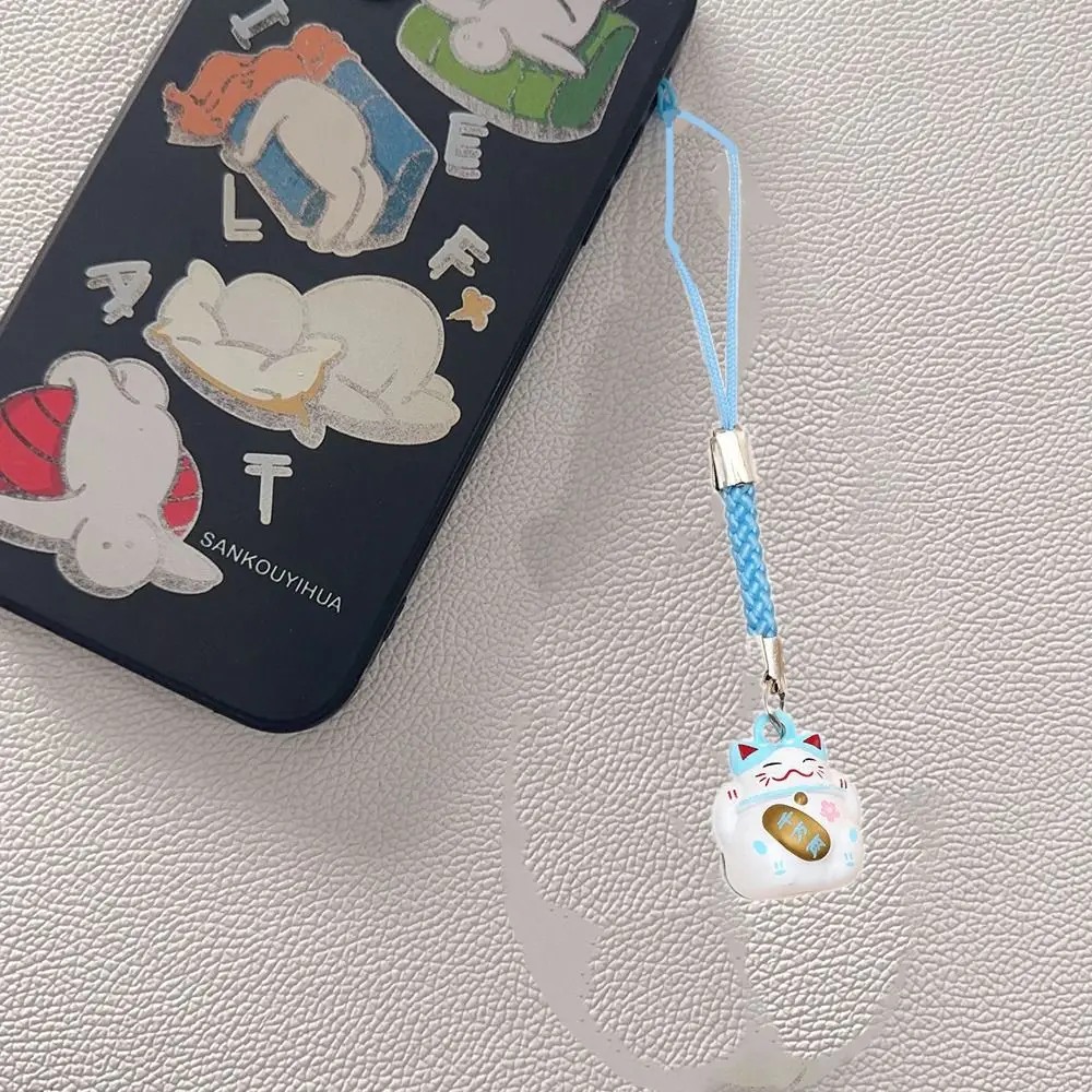 Lucky Cat Lucky Cat Phone Charms Phone Charms Chinese Style Maneki Neko Phone Chain Ins Anti-drop Fortune Cat Keychain