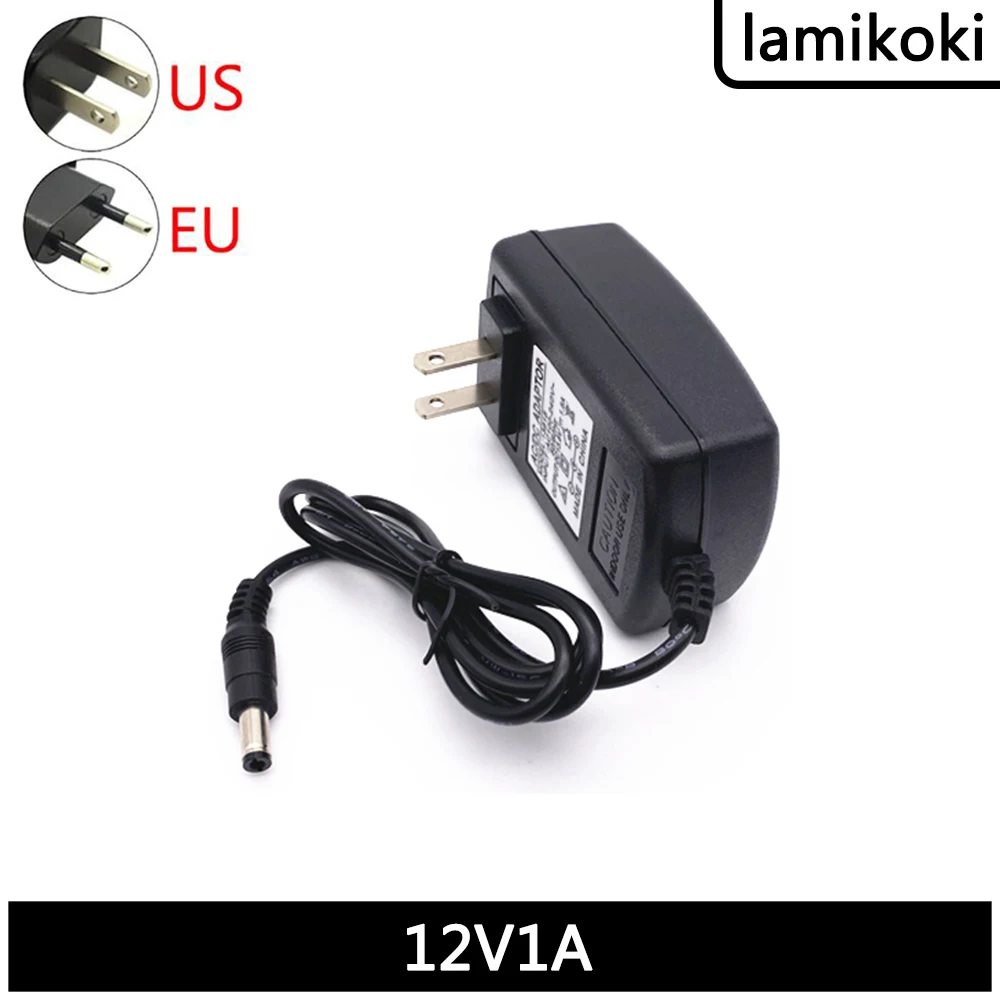 12V 1A Power Adapter Power Cord Charger Plug Water Pump Heating Sheet DC 5.5*2.1mm DC 5.5mm Interface