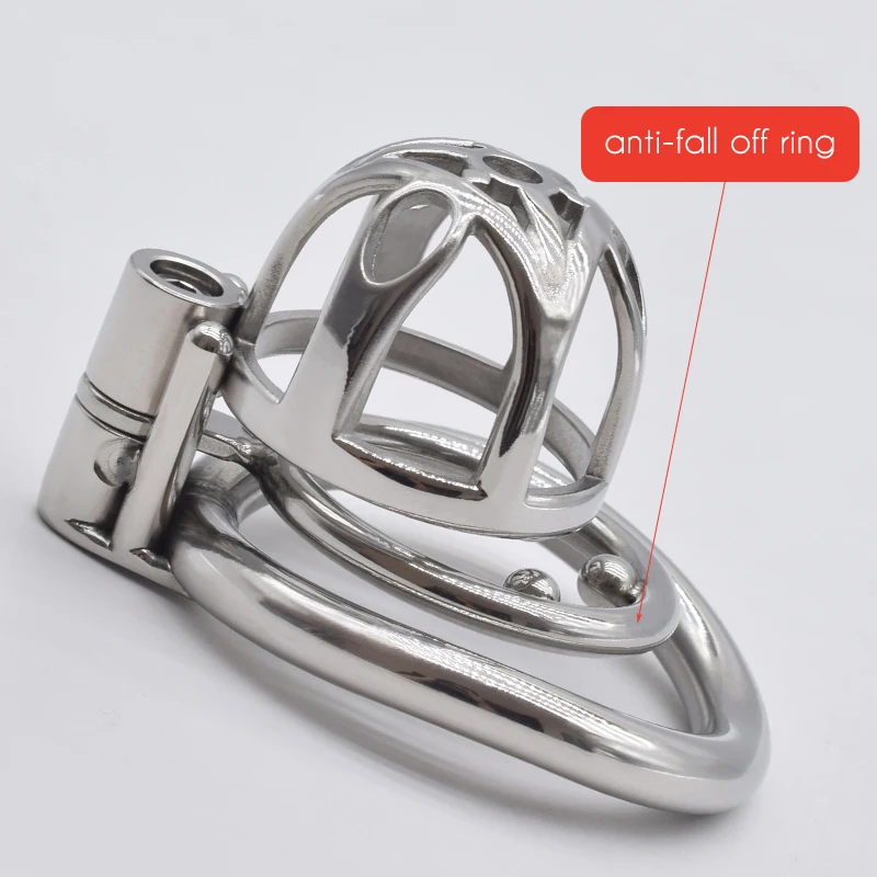 FRRK Small Metal Chastity Cage Device with Catheter for Men Steel Penis Rings Adults Sexual Games Play BDSM Sex Toys Shop 커플링