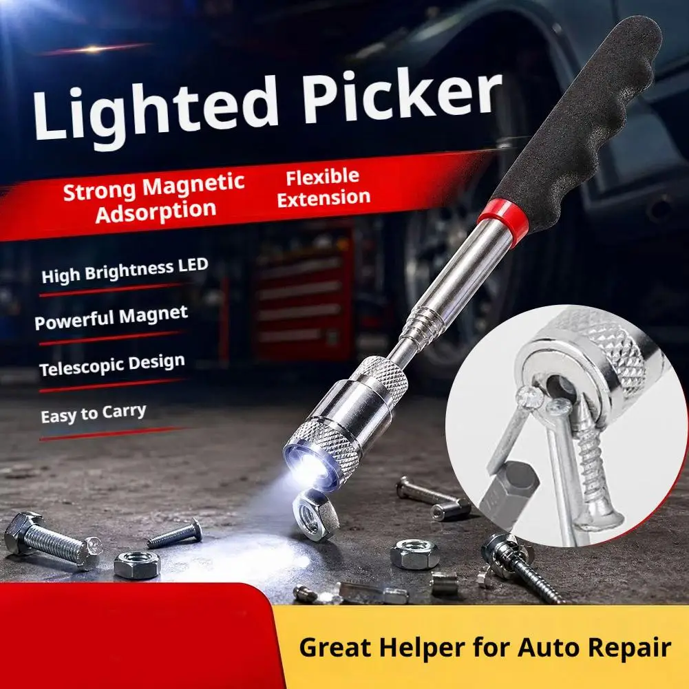 Mini Portable Telescopic Magnetic Pen Handy Tool For Picking Up Nut Bolt Screws Extendable Pickup Rod