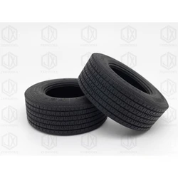 1 Pair Rubber Tire for 1/14 Tamiya RC Truck Scania BENZ VOLVO MAN Diy Parts