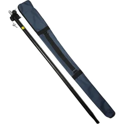 Carbon Fiber Telescopic gps Pole GPS RTK Survey Pole From 1.25M To 2.1M 5/8 thread