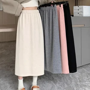 Frauenbaumvelvet-Halbschrank, hohe Taille, Gewichtsform, klein, elegant, Damen, Herbst, Winter 10 Hauptverkaufsrockmodellierung - №7