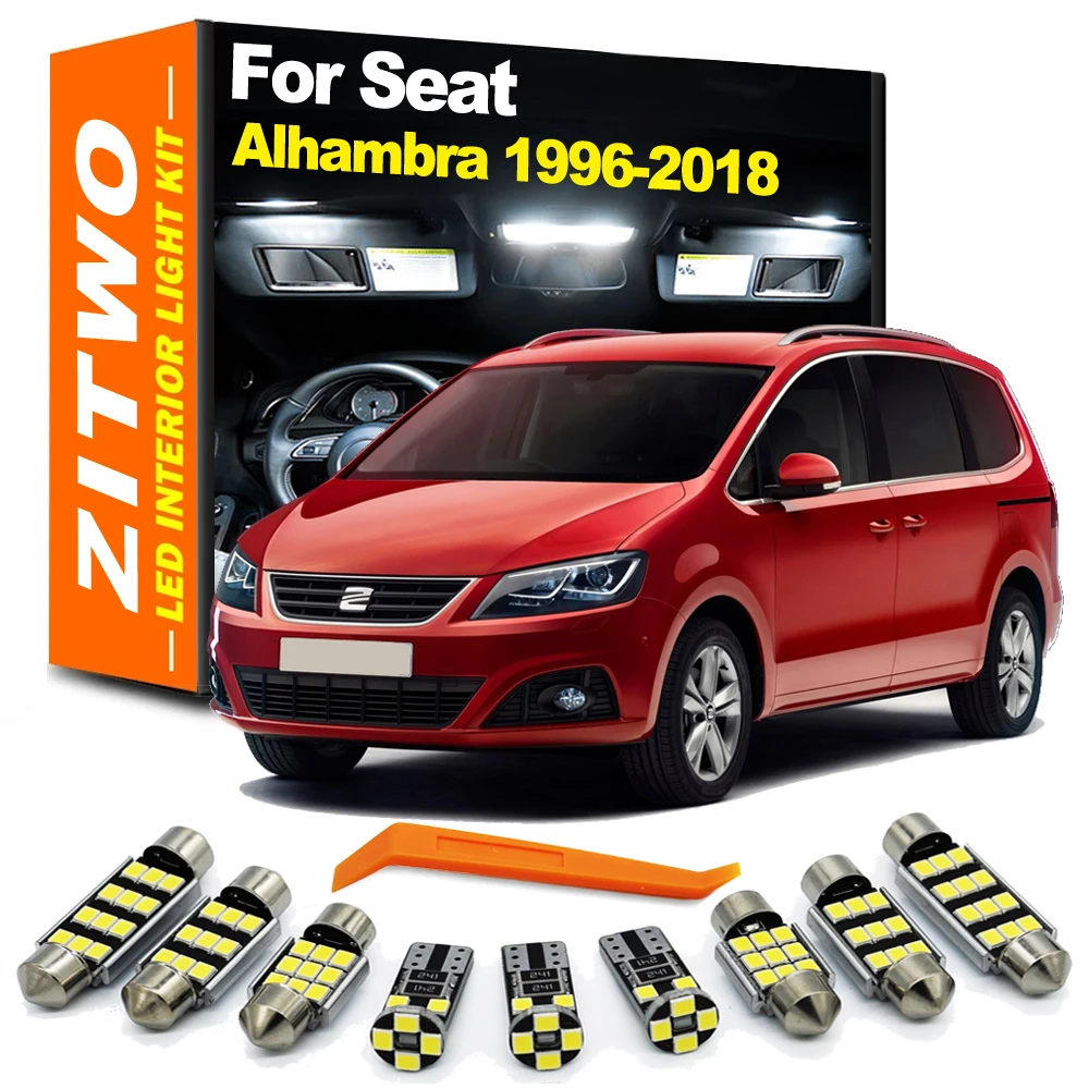 ZITWO LED Interior Dome Map Light Kit For Seat Alhambra MK1 MK2 7V8 7V9 710 711 1996-2015 2016 2017 2018 Accessories Car Bulb