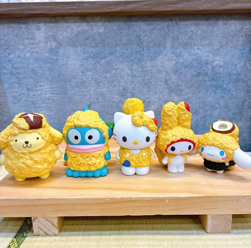 Nuevo Producto en Stock: Caja Sorpresa Kt Cat Tempura, Linda Figura Decorativa de Melody Pudding Dog, Ideal como Regalo Sorpresa para Fanáticos en Época Festiva