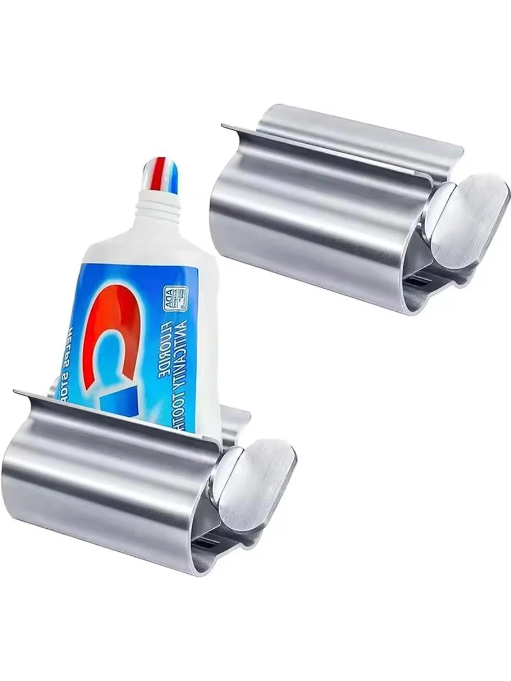 De originele tandpastaknijper Tube Roller roestvrij staal zet een einde om eenvoudig en praktisch af te vallen voor zalven cosmetica - afbeelding 2