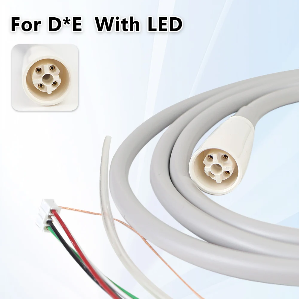 Dental Ultrasonic Scaler Cable Tube HD‑7L With LED Silicone Hose Fit D*E Satelec Piezo Scaler Handpiece Replacement Spare Parts
