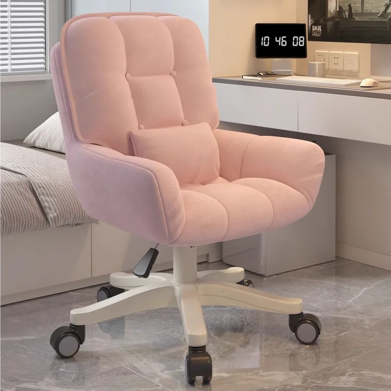 Ergonomic Desk Chair for Dorm & Home, Computer Office Chair with Lumbar Support, Swivel Rolling Study Chair for Small Spaces