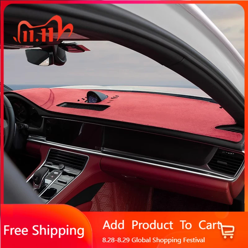 

Внутренние наклейки для Porsche Panamera 971 2017-2023, чехол для приборной панели, защитный коврик, солнцезащитный козырек, солнцезащитный коврик Inter