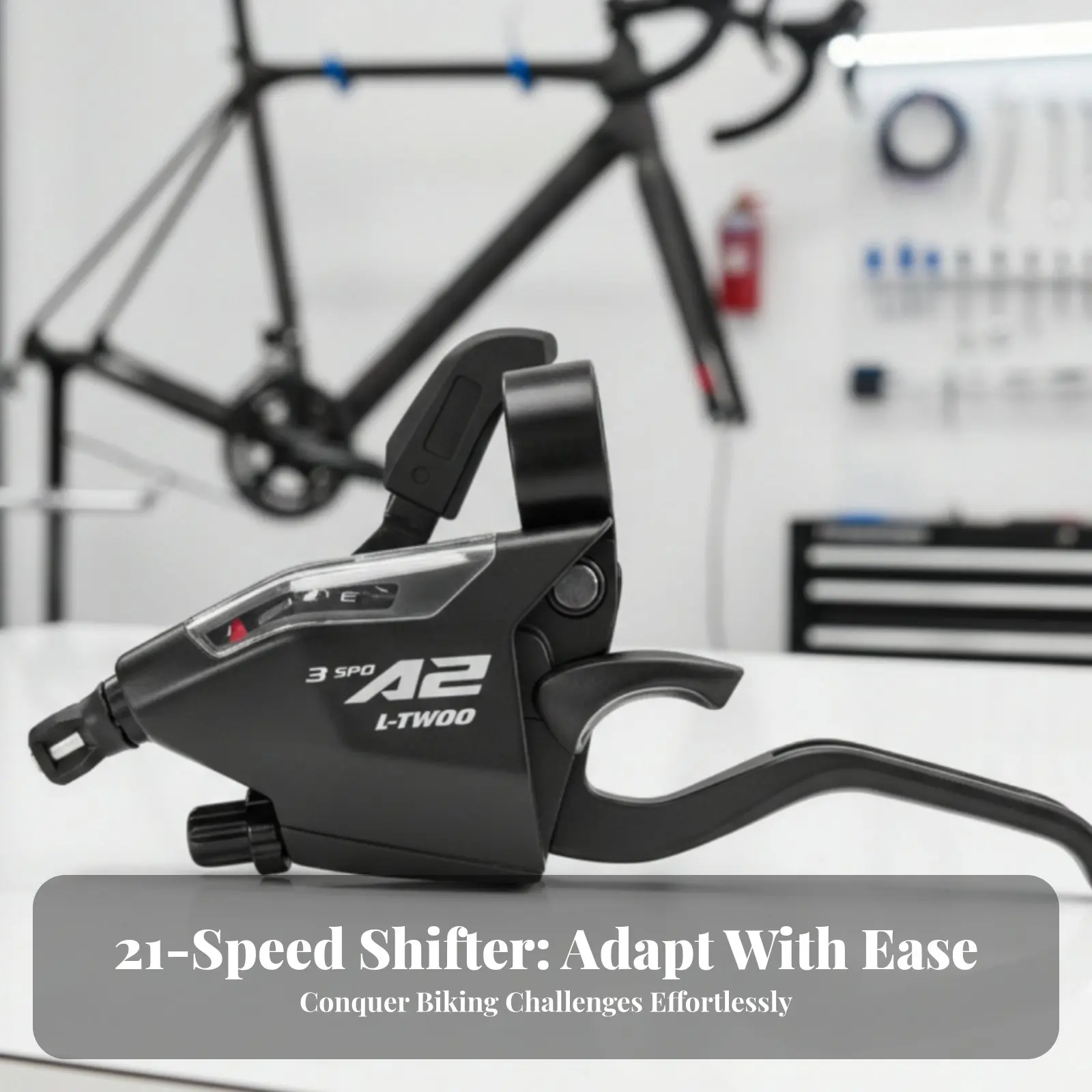 

3x7 Gear Selector Easy Installation Integrated Brake Gear Changer Set 3x7 Speed Bike Groupset Includes Wire S for Cyclists