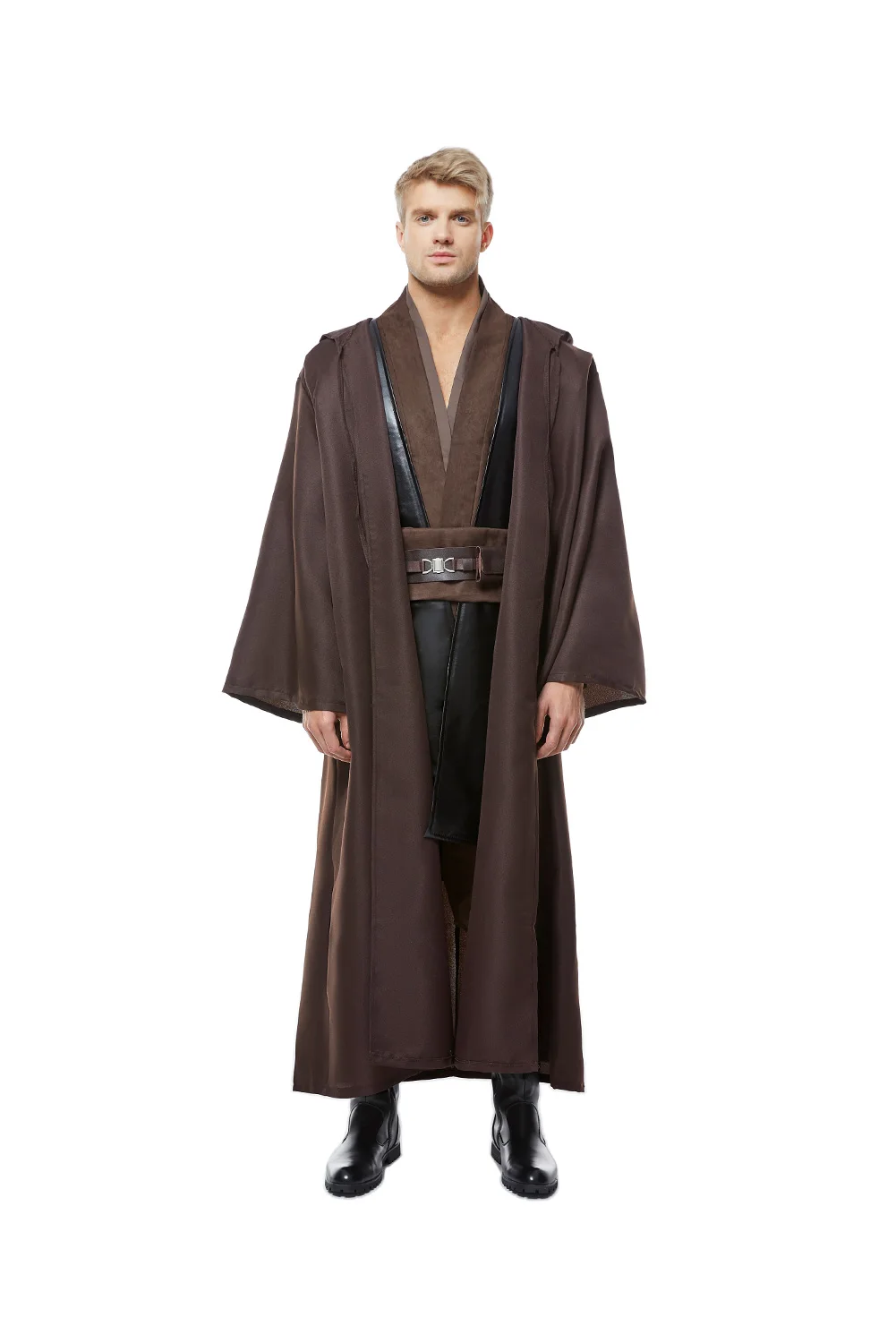 Anakin Skywalker Cosplay Costume Brown Uniform Cloak Outfits Fantasia Men Halloween Cainival Party Disguise Clothes