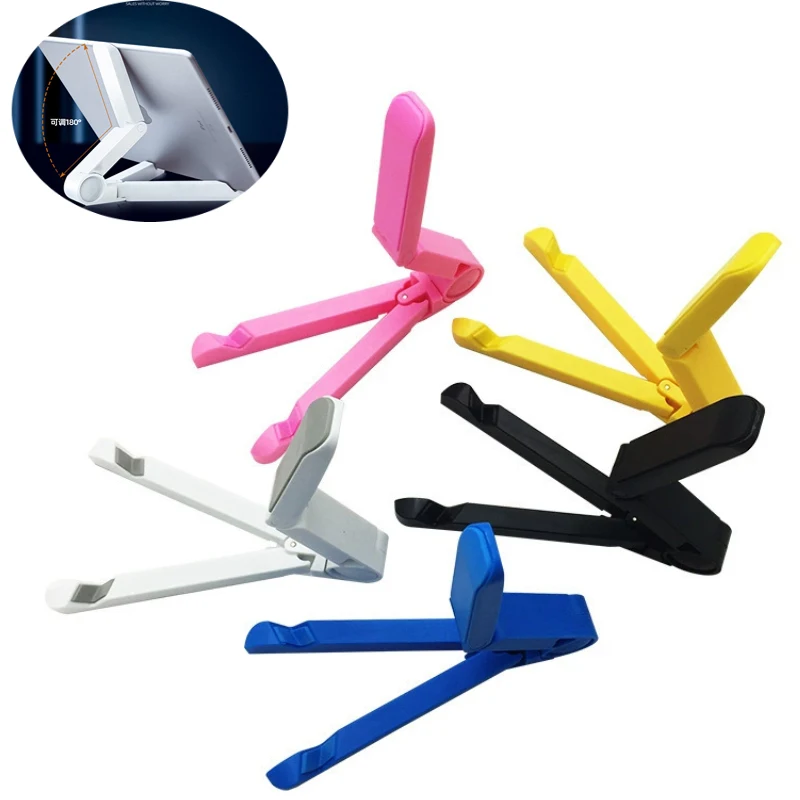 

Portable Tablet Phone Folding Triangular Phone Stand Easy To Carry Mobile Phone Fixed Tablet Stand For Samsung Xiaomi iPad Stand