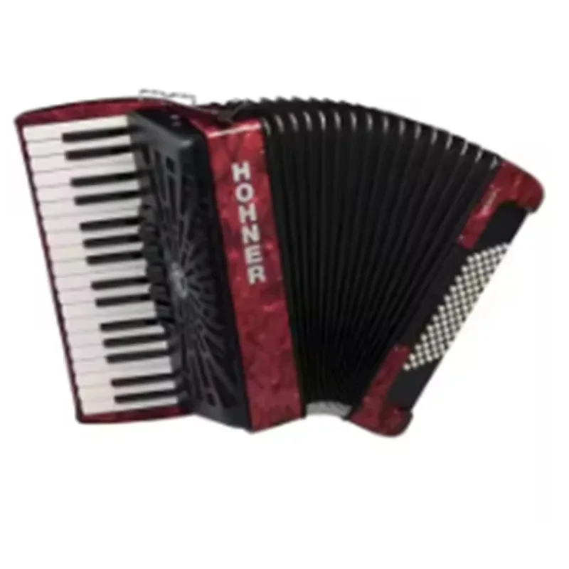 

New selling set Bravo III 72 Accordion with Blue Bellows Black
