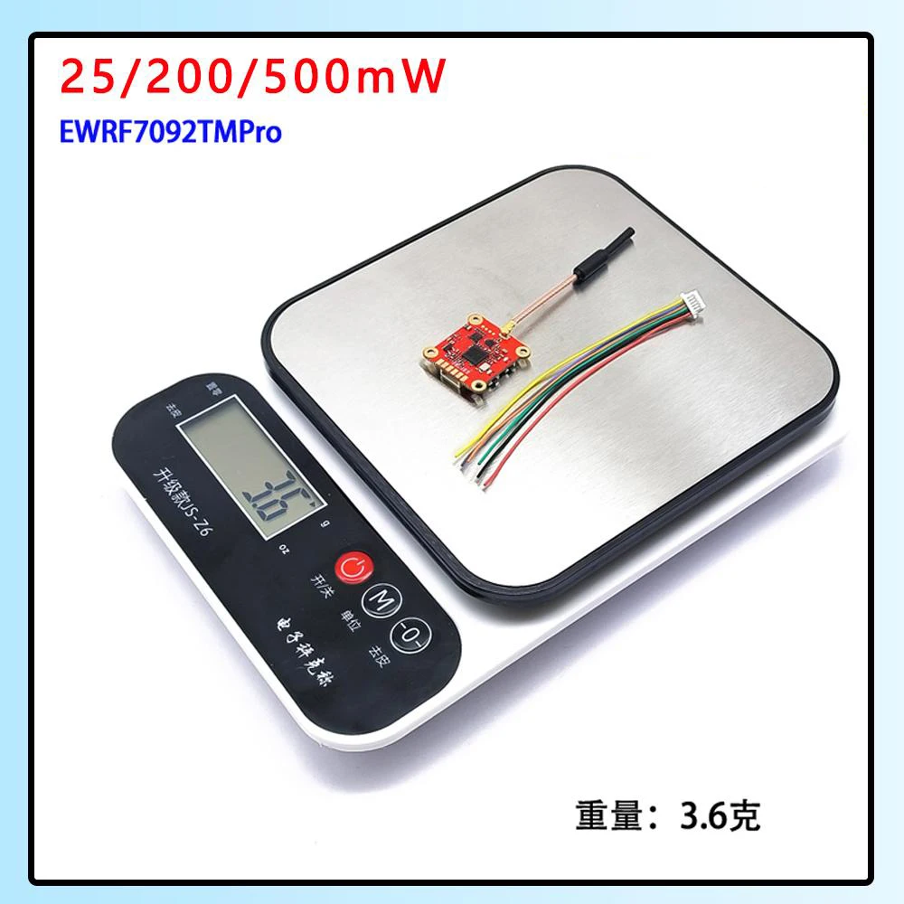 SLONWAKE MPro Mini Datong Rabbit Machine 500mW Simulated Image Transmission Support TBS Agreement Osd Parameter Tuning FPV Parts