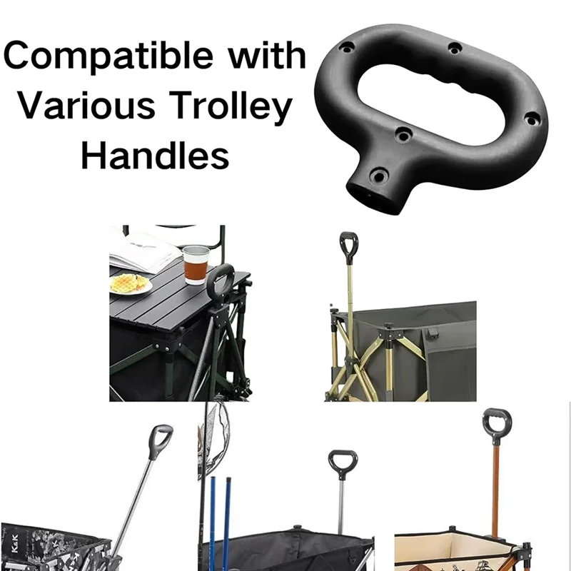 A25F-Replacement Trolley Handle For Camping Wagon/Beach Shopping Cart Wagon Cart Push Handle Portable Folding Wagon Handle