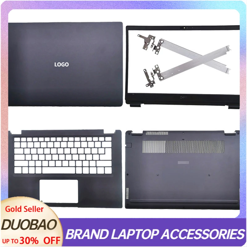 New For Dell Latitude 3410 E3410 LCD Rear Cover/LCD Front Bezel/Palm Cushion/Bottom Cover/Hinge Black Brand New