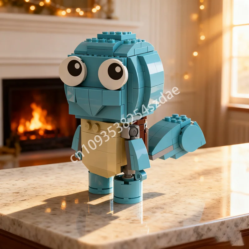 123 قطعة MOC السنجاب خلق نموذج اللبنات العمارة لتقوم بها بنفسك هدية الكريسماس فكرة إبداعية التعليم اللعب الطوب عيد ميلاد #1