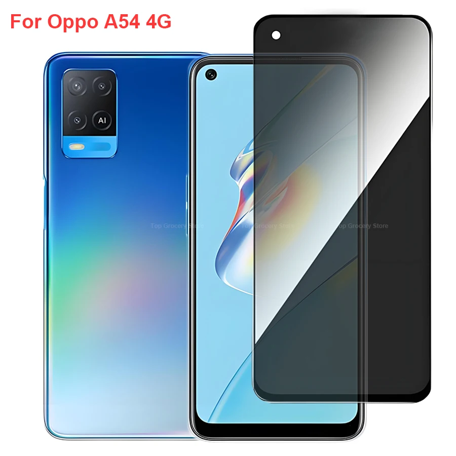 

For Oppo A54 4G CPH2239 Anti Spy Privacy Tempered Glass Screen Protector Compatible For OppoA54 4G Full Cover Screen Phone Film