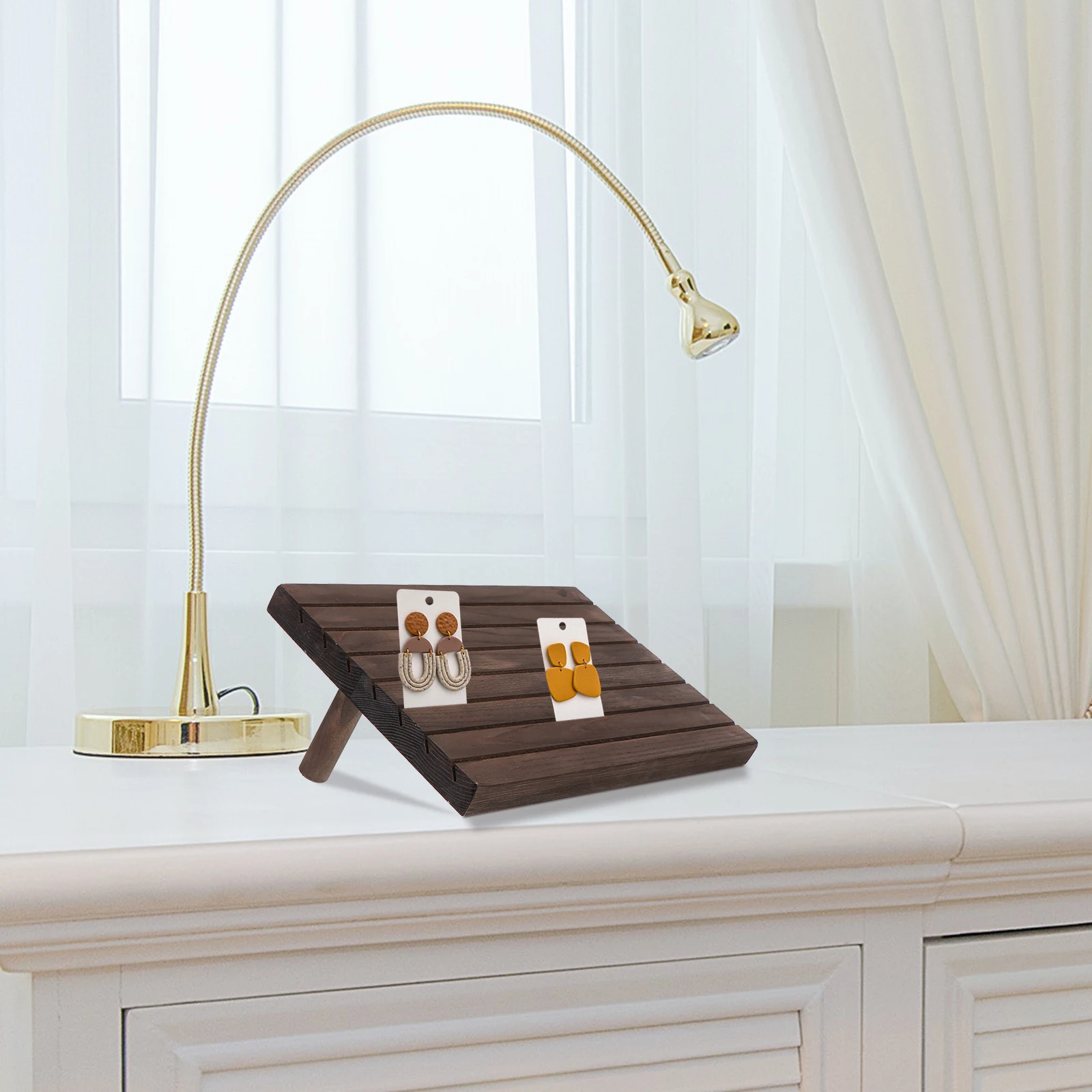 

Earring Display Stand Jewelry Organizer Rack Necklace Multi-layer Storage Box Earrings