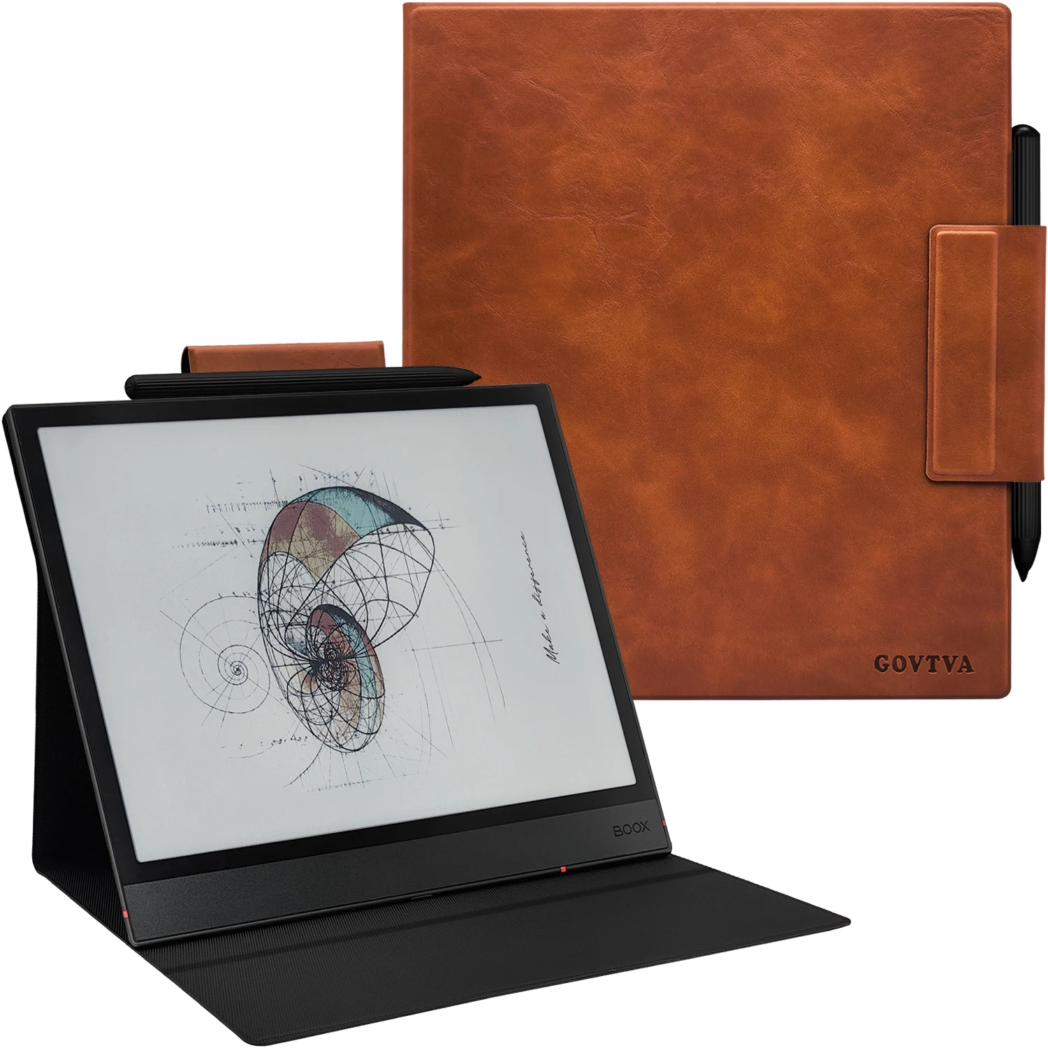 Magnetic Stand Case for Boox Tablet Note Air 5C / Note Air 4C E Ink Color ePaper Cover - Magnetic Pen Buckle, Auto Sleep/Wake