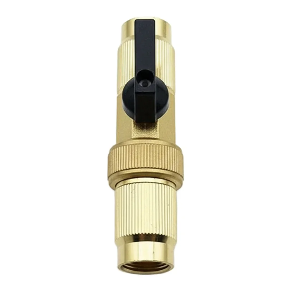Lightweight Brass Valve Joint Telescopic Design for Garden Hose Water Pipes Connector with Electroplated Finish
