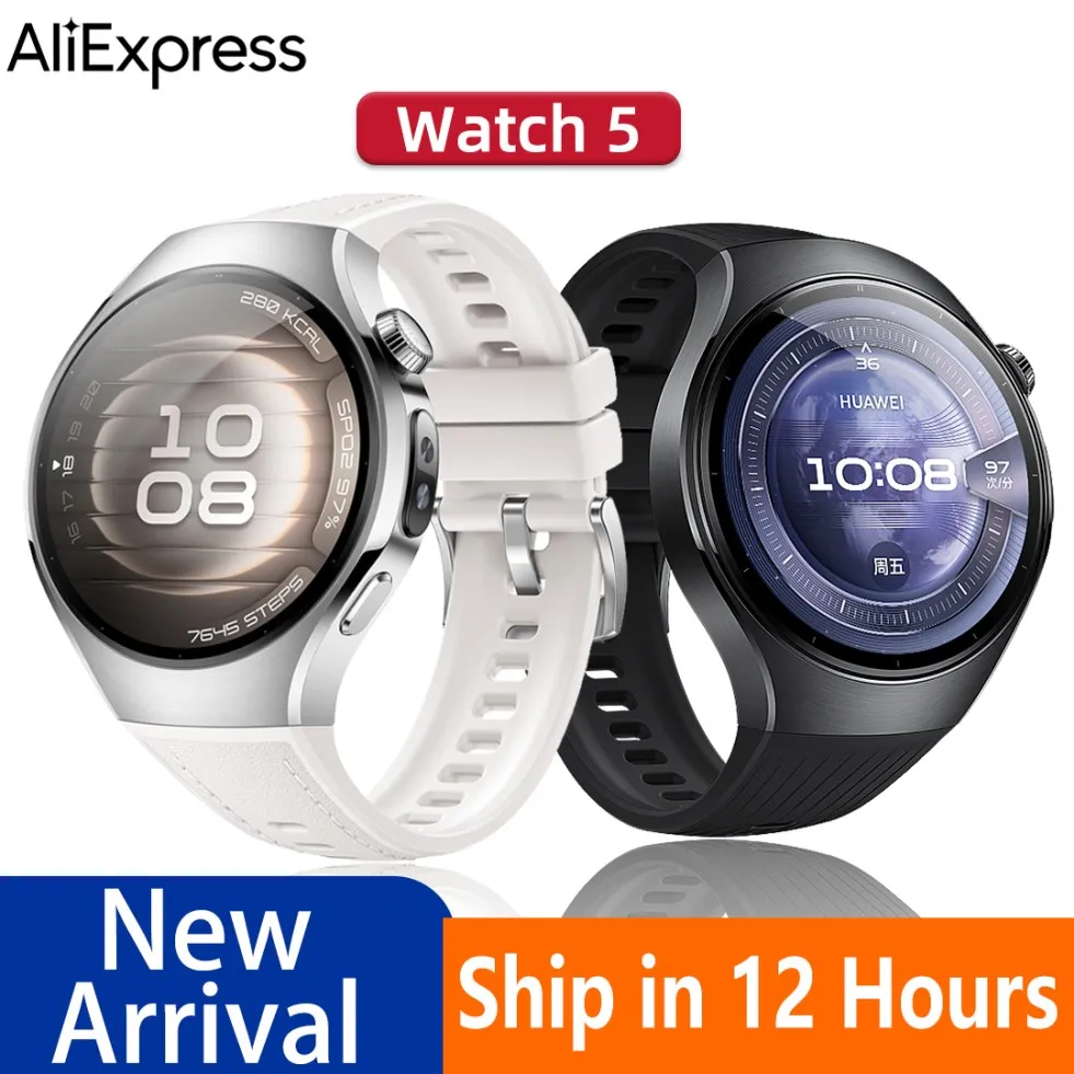 

Huawei Watch 5 Smartwatch,1.82-inch AMOLED Display, Bluetooth calling Health Monitoring Smart Watch Up to 10Day Battery Life
