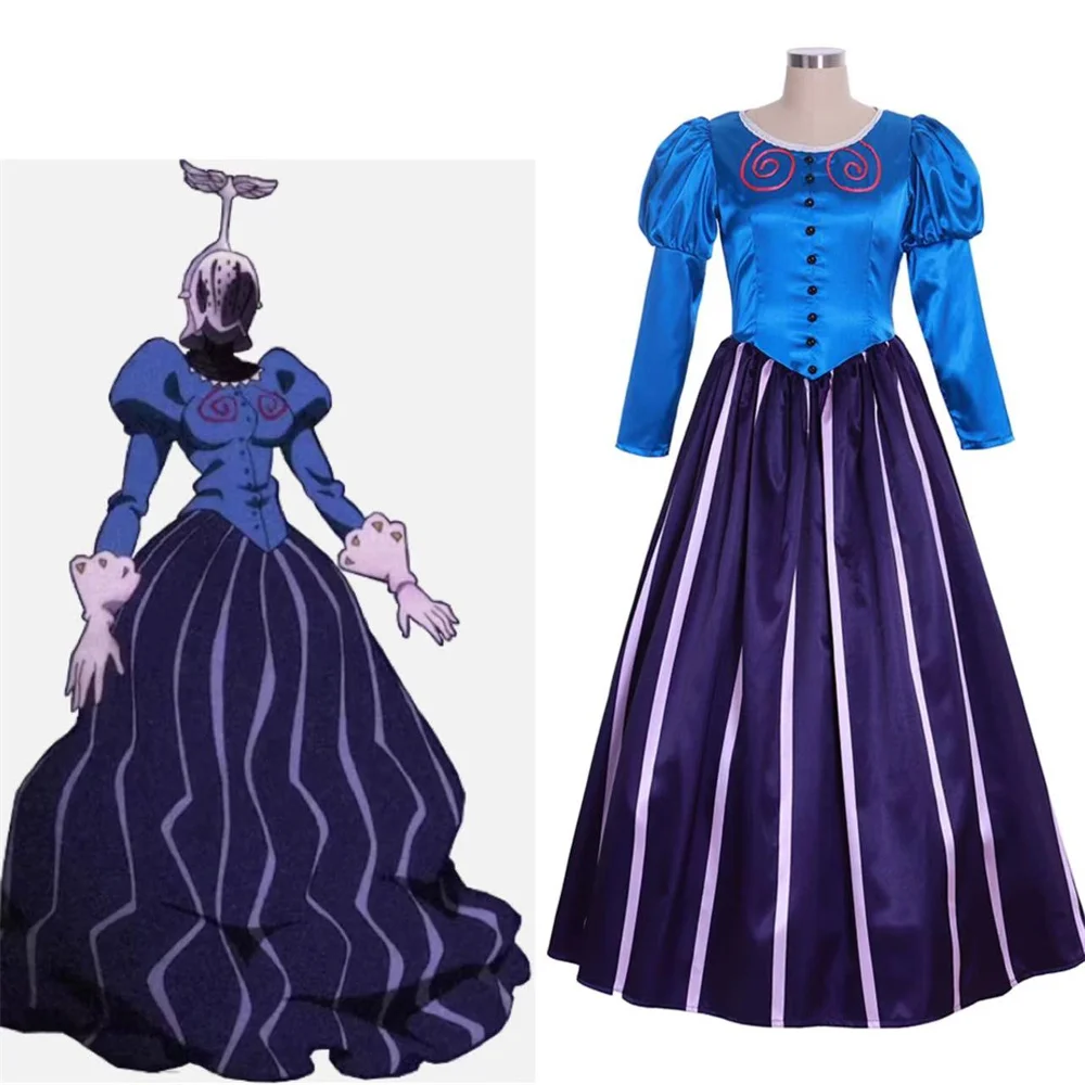 Anime Merlin Cosplay Costume Women Dress Halloween Carnival Party Outfits