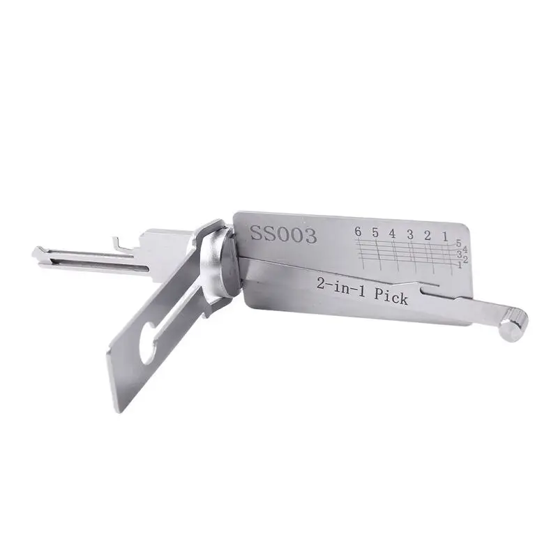 Lishi SS003 2 in 1 Locksmith Tool Lock Pick&Decoder Flat Milling for Xiange/Feiyan/Sanhuan/Italian ISEO Civil Lock