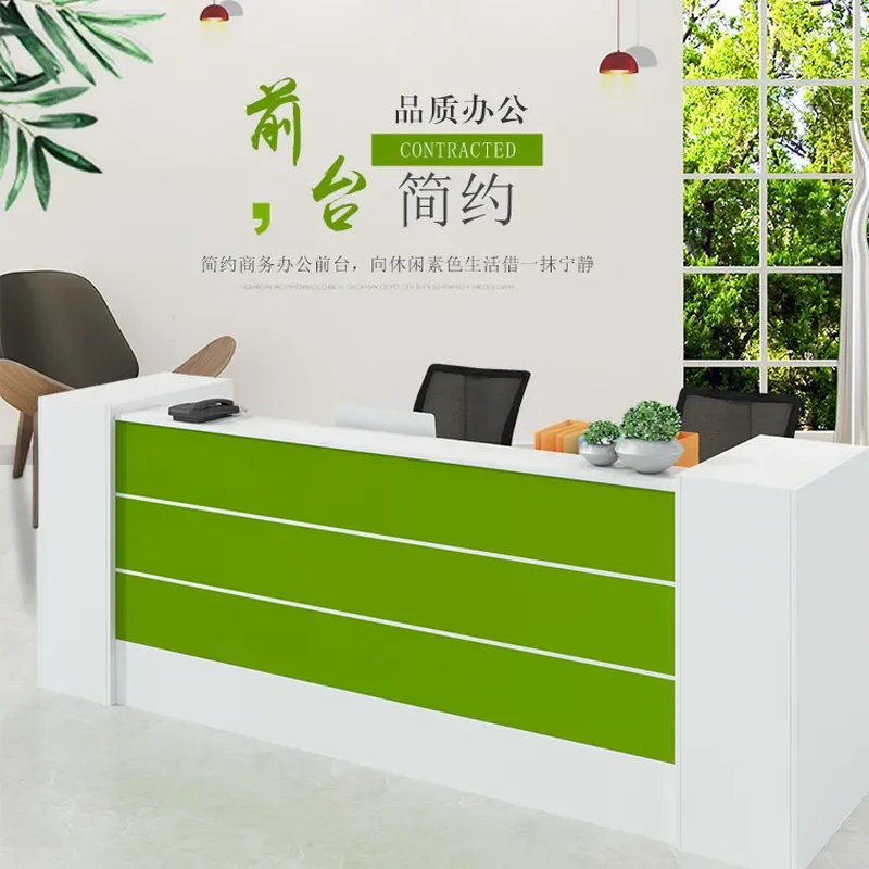 for Guangxi office furniture paint reception desk checkout counter