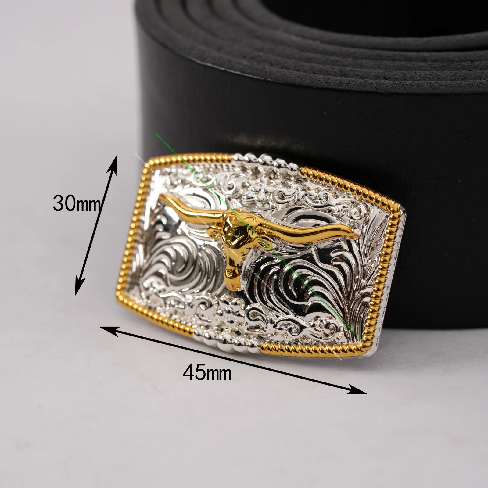 5pc 46*30mm AMERICAN WESTERN TEXAS COWBOY COWGIRL BULL HORN TACK GOLD SILVER LONGHORN ROPE HORSE SADDLE Leather Craft CONCHO SET