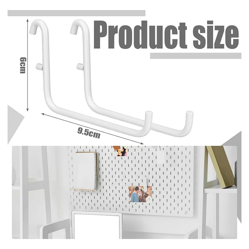 Crochets de planche à chevilles ABWR-24Pcs, accessoires de planche à chevilles, ensemble de crochets de planche à chevilles longues, outil de rangement en métal, outil de bureau à domicile étanche