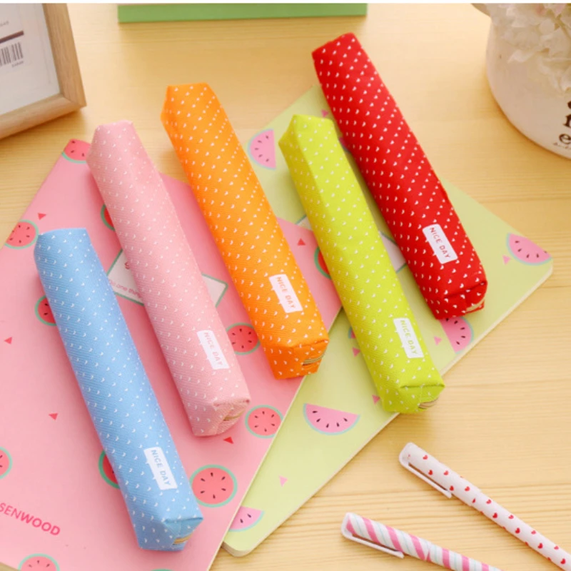 Colorful School Pencil Case Holder Protective Carrying Box Storage Container for Pen Creative Pencil Bag Stationery for Girls